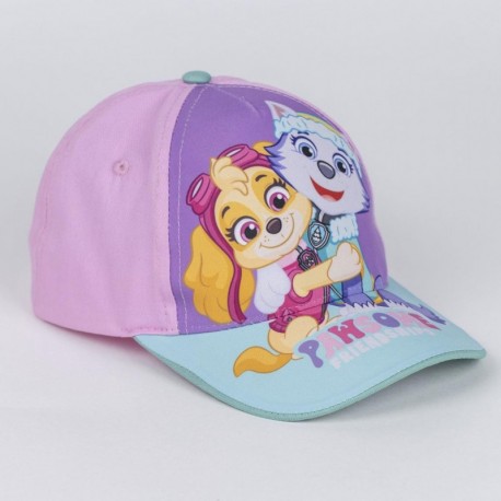 Boné rosa Paw Patrol Skye e Everest para crianças