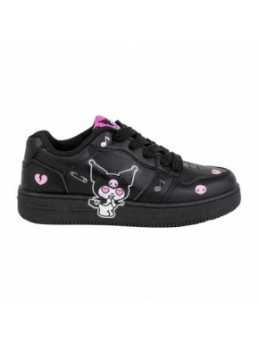 Zapatillas negras de Hello Kitty Kuromi con suela de PVC