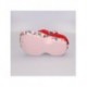 Chaussons maison Hello Kitty, design rose avec laine rouge
