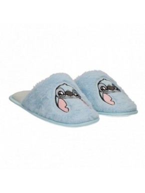 Chaussons maison ouverts Stitch bleus