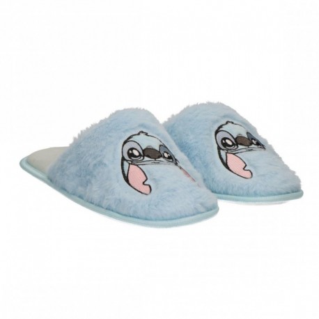 Zapatillas de casa Stitch azules abiertas
