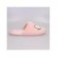 Chaussons de maison ouverts Hello Kitty en polyester rose