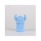 Estuche portatodo de silicona 3D de Stitch y Angel de Disney