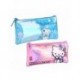 Trousse iridescente Hello Kitty et Kuromi en rose et bleu
