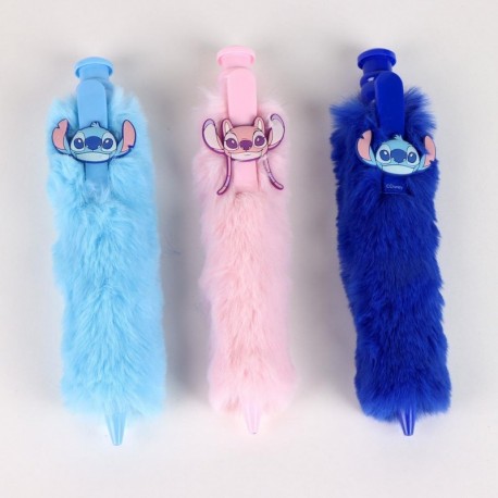 Stylo peluche Stitch de diverses couleurs