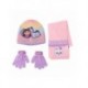 Ensemble Gabby's Dollhouse multicolore avec bonnet, écharpe et gants
