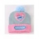Conjunto de bufanda y complementos Stitch en azul claro