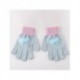 Conjunto de bufanda y complementos Stitch en azul claro