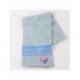Conjunto de bufanda y complementos Stitch en azul claro