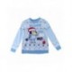 Pull de Noël bleu clair Bluey pour enfants