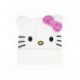 Bonnet Hello Kitty blanc avec nœud rose