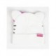 Bonnet Hello Kitty blanc avec nœud rose