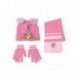 Conjunto gorro, bufanda y guantes Paw Patrol rosa