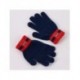 Conjunto de gorro, bufanda y guantes Spiderman en azul y rojo