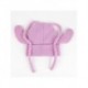Bonnet rose en tricot avec design de Stitch et oreilles