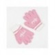 Conjunto de bufanda, gorro y guantes de Minnie rosa y negro