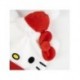 Gorro Hello Kitty de punto blanco con lazo rojo