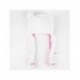 Gorro blanco de punto Hello Kitty con lazo rosa y bordados