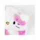 Gorro blanco de punto Hello Kitty con lazo rosa y bordados