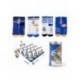 Chaussettes Real Madrid en bleu et blanc, blason du club