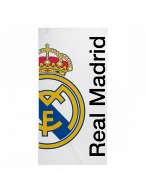 Toalla blanca de microfibra del Real Madrid