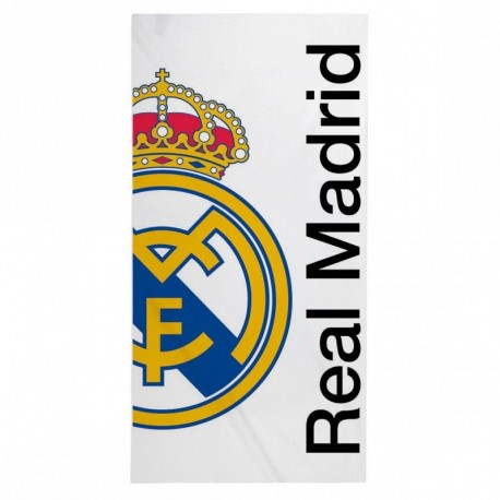 Toalha branca de microfibra do Real Madrid