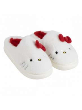 Zapatillas de casa Hello Kitty blancas y rojas