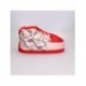 Chaussons maison style botte Hello Kitty, couleur rouge