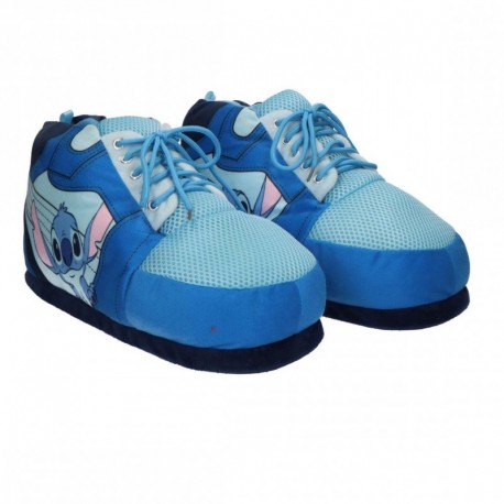 Zapatillas de casa Stitch azules en formato bota