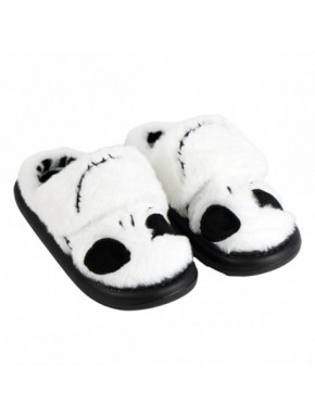 Zapatillas de casa Jack Skellington blancas y negras
