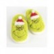Zapatillas de casa verdes The Grinch con gorro de Santa