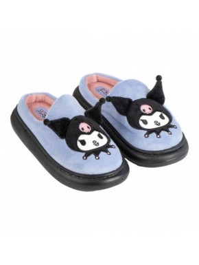 Zapatillas de casa azules Kuromi de Hello Kitty