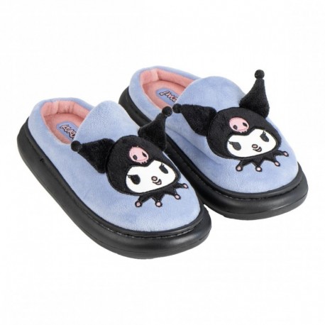 Zapatillas de casa azules Kuromi de Hello Kitty
