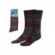 Chaussettes Superman grises avec logo rouge