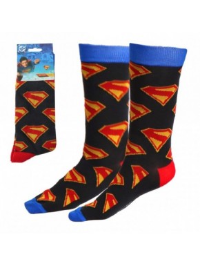 Calcetines Superman gris oscuro con logo