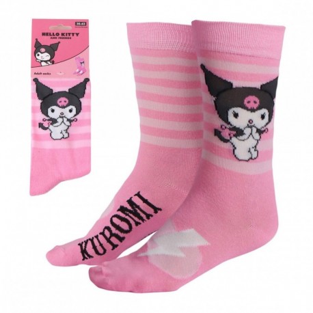 Chaussettes roses Hello Kitty Kuromi