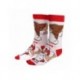 Meias Gremlins brancas com Gizmo, tamanho 36-43