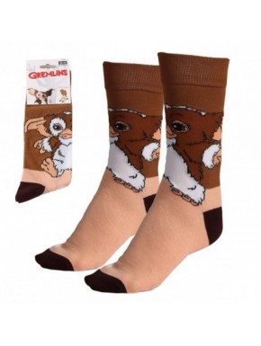 Chaussettes marron de Gremlins avec design de Gizmo