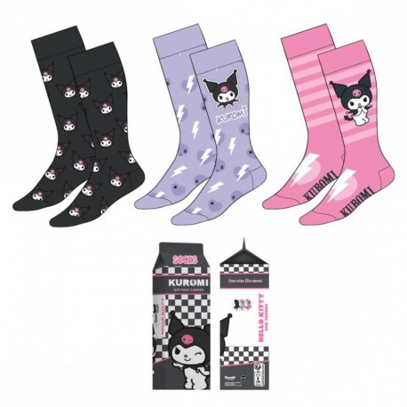 Pack de chaussettes Hello Kitty Kuromi multicolore