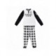Pyjama long Real Madrid blanc et noir