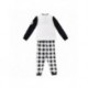 Pyjama long Real Madrid blanc et noir