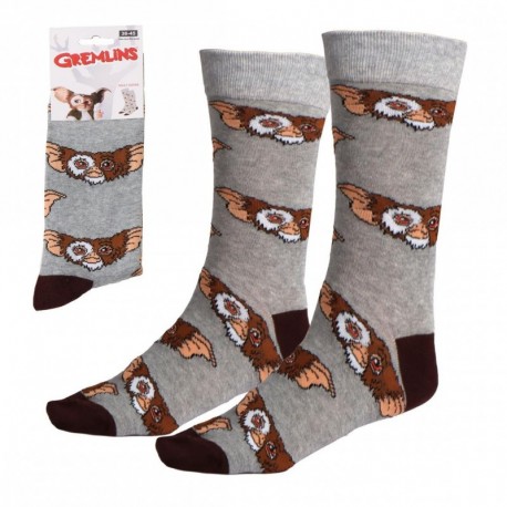 Calcetines grises con diseño de Gizmo de Gremlins