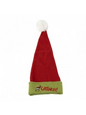 Gorro navideño The Grinch rojo y verde con pompón blanco