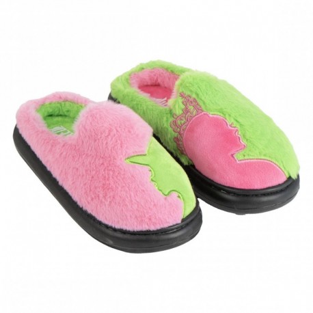 Zapatillas de casa Wicked verdes y rosas