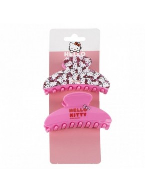 Pinces à cheveux Hello Kitty rose