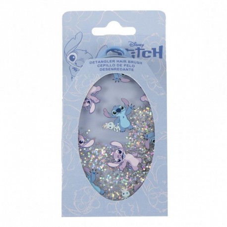 Cepillo desenredante azul con estampado de Stitch de Disney