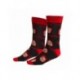Chaussettes grises foncées Chucky avec détails rouges