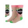 Meias Wicked Estilo Único Rosa e Verde