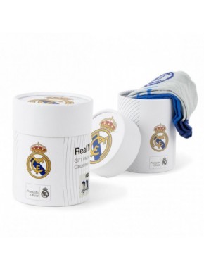 Pack de meias do Real Madrid em caixa cilíndrica multicolor