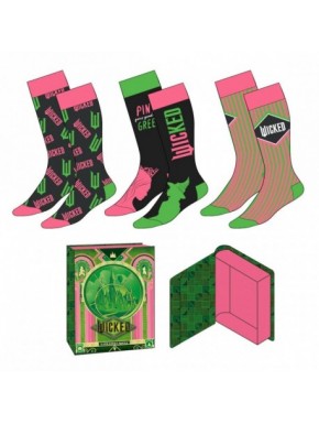 Pack de calcetines Wicked multicolor con diseños temáticos
